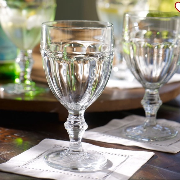 Pottery Barn Other - Pottery Barn Cafe Goblet Glasses: Set of 8